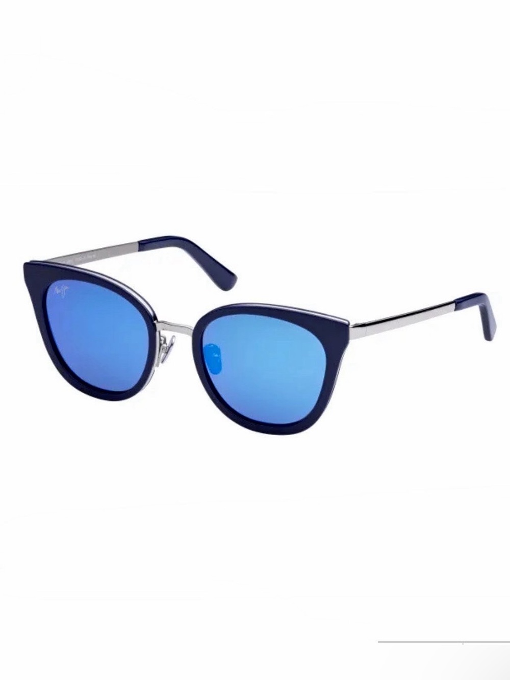 MAUI JIM Wood Rose Butterfly Navy Polarized Sunglasses with Case MJ870-03--NEW - Picture 6 of 16